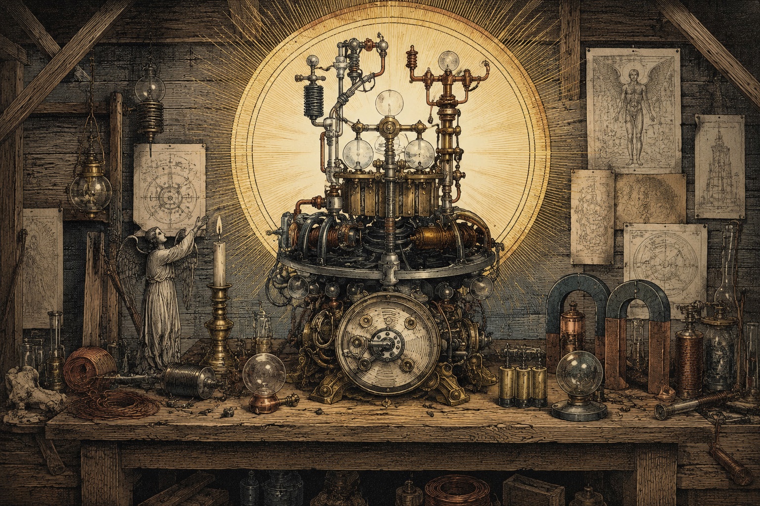 Featured image for an article covering John Murray Spear and his God Machine