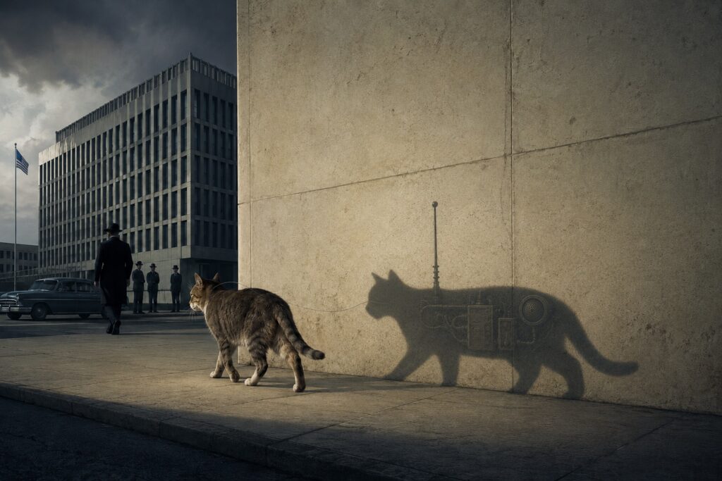 Featured image for story about the CIA turning cats into spies during the cold war